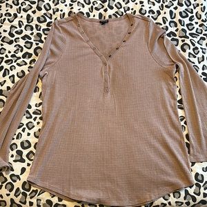 Torrid Long Sleeve Waffle Top